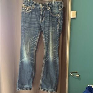 Rock Revival Blue Bootcut Jeans